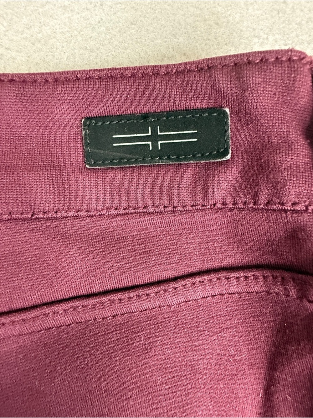 Liverpool Jeans Co Skinny Pants 14/32 Burgundy Wine Stretch Mid Rise - Picture 5 of 9